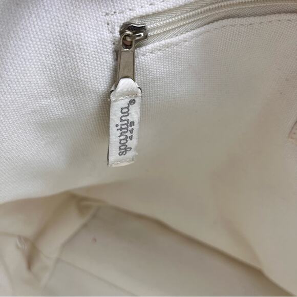 Spartina 449 Sea Islands Embroidered Large Fringe Tote Bag and Wallet Set RARE - Picture 6 of 15